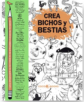 Portada del libro Crea Bichos y bestias - Libros para aprender a dibujar para niños