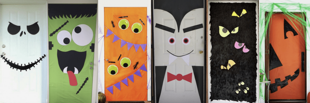 halloween doors - Actividades de Halloween que encantarán a los niños