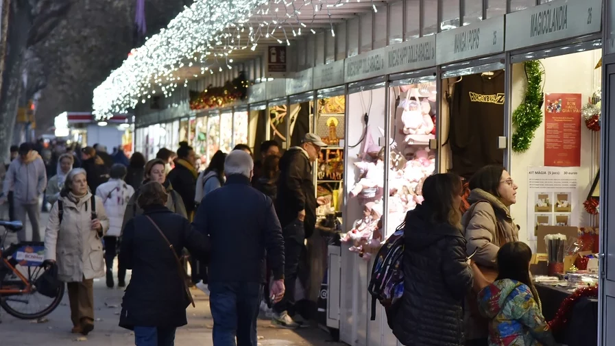 Fira de Sant Tomàs y Reyes en la Gran Via