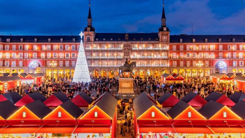 Mercado navideño en Plaza Mayor