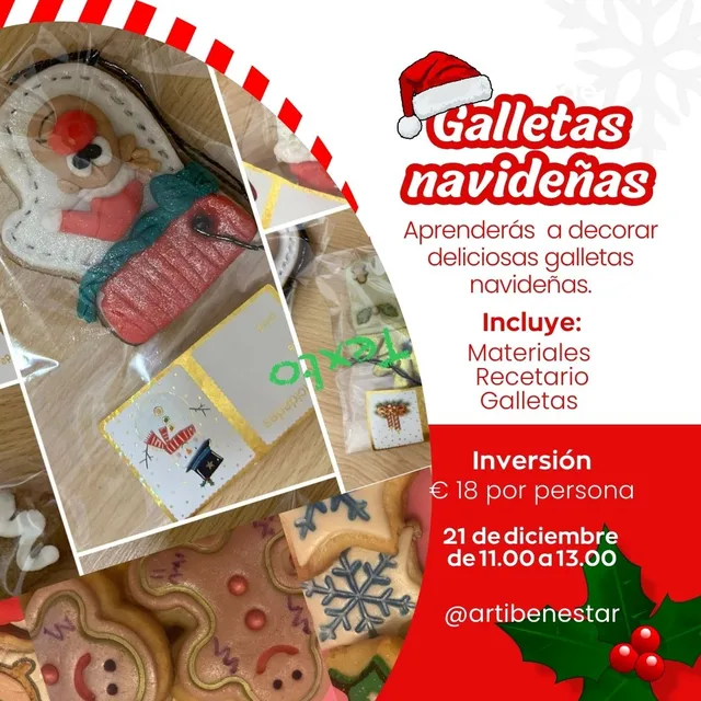 aprenderás a decorar deliciosas galletas navideñas - Actividades y planes de navidad para niños en España