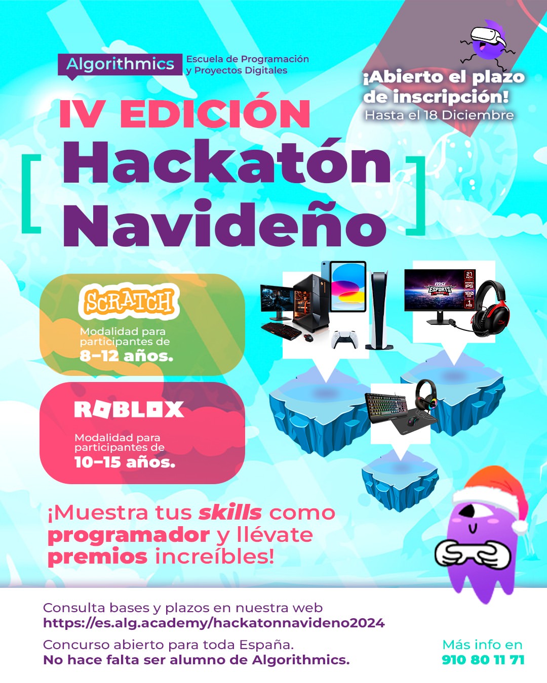 hackaton algorithmics - Actividades y planes de navidad para niños en España